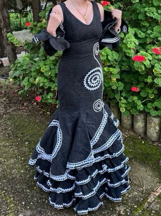 Traje de flamenca Manuela Macías