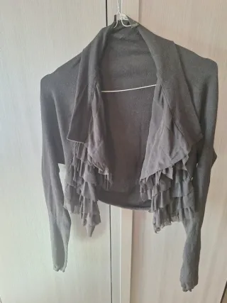 Coprispalle Twin Set nero con rouches taglia M/L