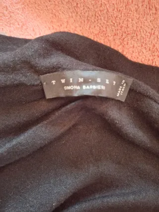 Coprispalle Twin Set nero con rouches taglia M/L