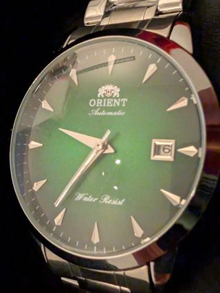 Reloj estilo Orient Automático Esfera Verde