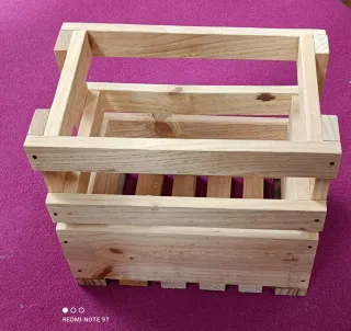 Caja de madera decorativa cajón jardin