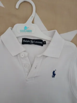 Polo Ralph Lauren Manga Larga T4 blanco