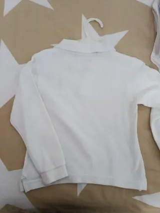 Polo Ralph Lauren Manga Larga T4 blanco
