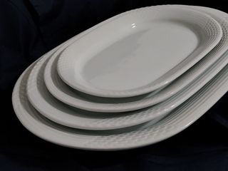 Juego 4 Bandejas Ovales Arcadia Porcelana