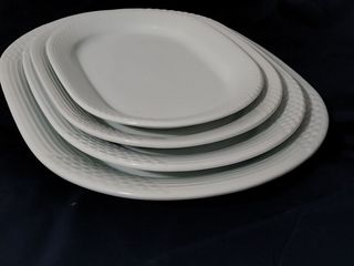 Juego 4 Bandejas Ovales Arcadia Porcelana