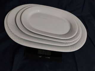 Juego 4 Bandejas Ovales Arcadia Porcelana