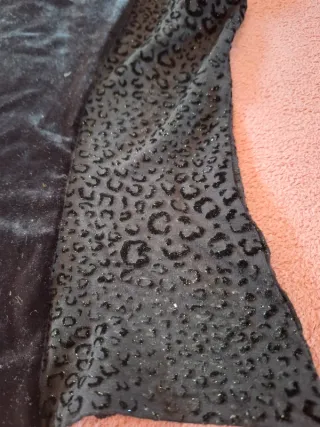 Top Blumarine nero maculato velluto M/L