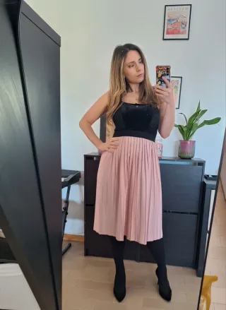 Top Blumarine nero maculato velluto M/L