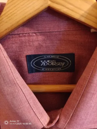 Camisa Ives Dorsey Talla 45-46 Roja