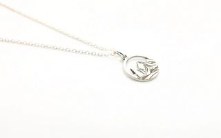 Collar Plata 925 Cadena Colgante Montaña