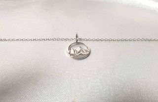 Collar Plata 925 Cadena Colgante Montaña