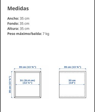 Cubo almacenaje Eket IKEA