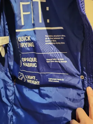 Plumífero azul Lefties