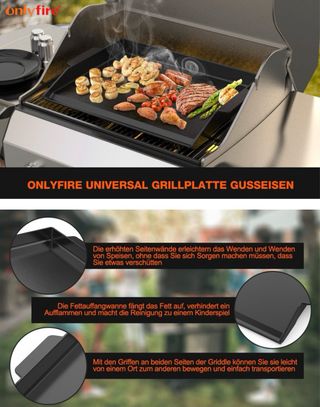 Plancha Hierro Fundido Esmaltado Onlyfire