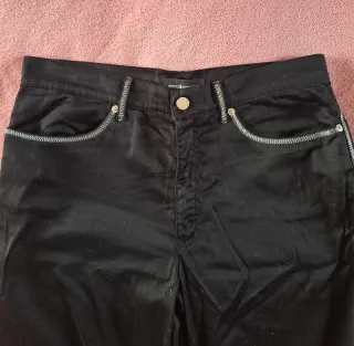 Pantaloni Roccobarocco neri dritti svasati XL