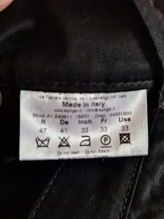 Pantaloni Roccobarocco neri dritti svasati XL