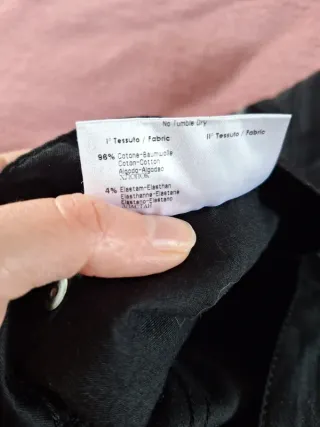 Pantaloni Roccobarocco neri dritti svasati XL