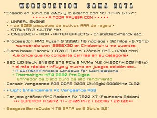 PC Workstation Gaming Gama Alta