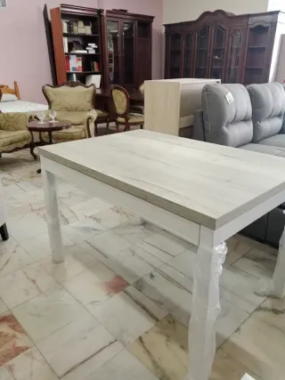 Mesa extensible madera y metal