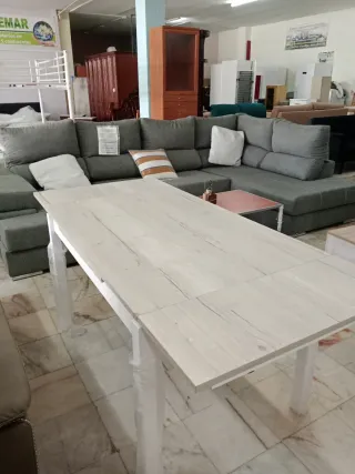 Mesa extensible madera y metal