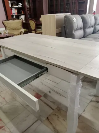 Mesa extensible madera y metal