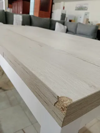 Mesa extensible madera y metal