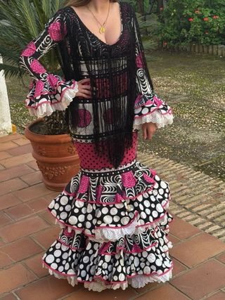 Traje de flamenca Manuela Macías