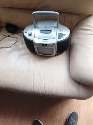 Radiocasete Monster Vintage Plata/Negro