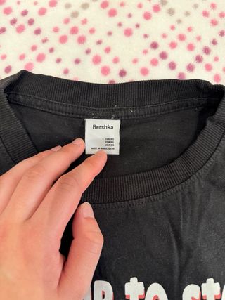 Camiseta Bershka Oso Azul Creating