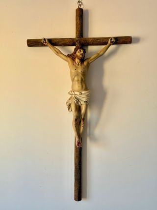 Cristo grande 87x47 cm crucificado Olot.
