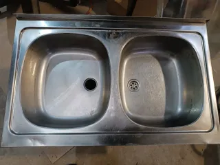 Fregadero doble seno acero inoxidable