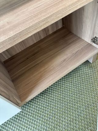 Mueble TV Besta Ikea Madera y Blanco