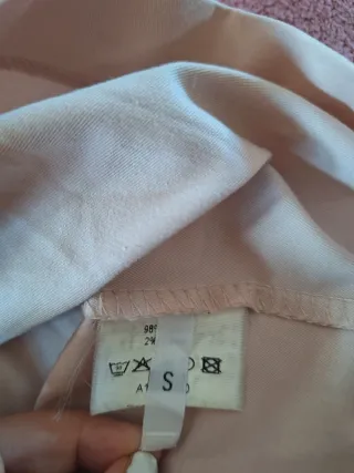 Abito rosa cipria con fiocco Dixie S / M