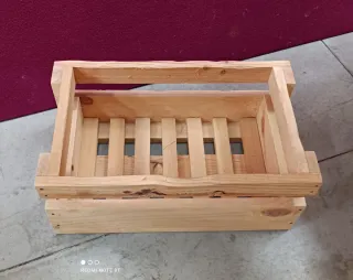 Caja de madera rústica decoracion cajón jardin