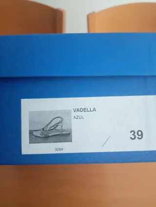 Sandalias de cordones azul