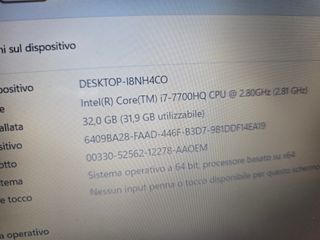 Pc Portatile  ASUS ROG i7  64 GB ram  NVME WIN 11