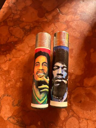 Accendini Clipper Bob Marley Jimi Hendrix