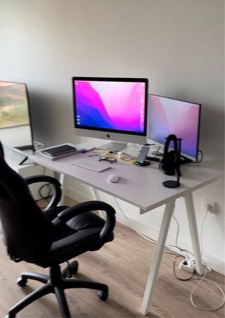 Escritorio Oficina Ikea Blanco Trotten