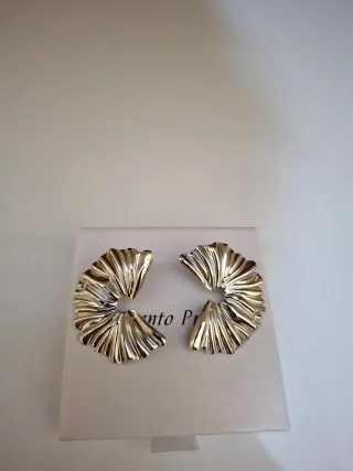 Orecchini ventaglio acciaio argentato