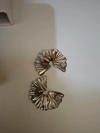 Orecchini ventaglio acciaio argentato