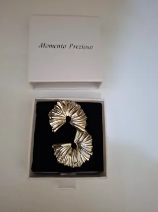 Orecchini ventaglio acciaio argentato