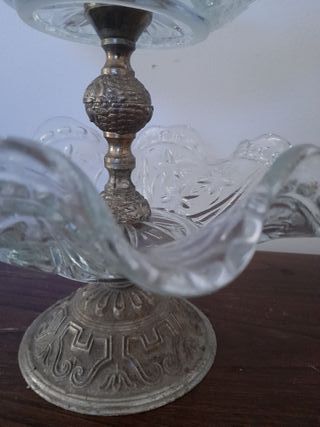 Fruteira de Vidro Vintage Decorativa