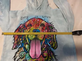 Sudadera oversize perro multicolor