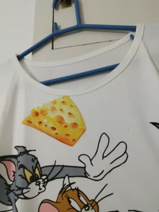 Camiseta Tom y Jerry Viscosa y Elastan