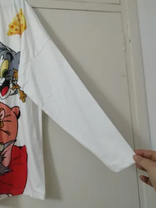 Camiseta Tom y Jerry Viscosa y Elastan
