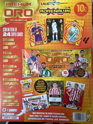 Sobre Premium Oro LALIGA Adrenalyn XL