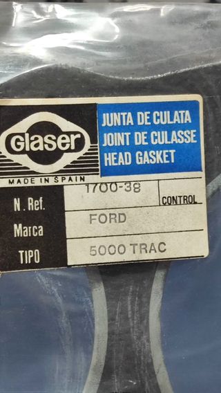 Ford 5000 Tractor Junta de culata