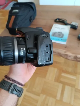 Canon EOS 400D + 18-55mm + Tarjetas + Accesorios