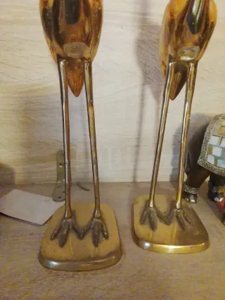 Garzas de Bronce Decorativas