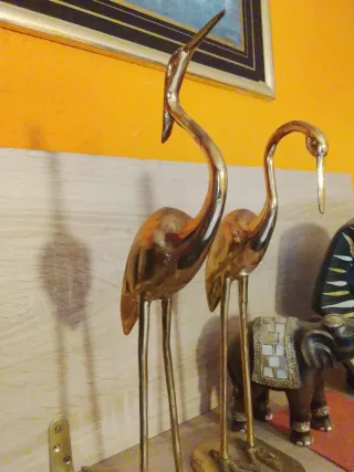 Garzas de Bronce Decorativas